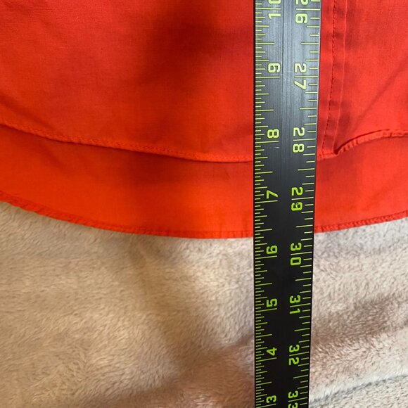 Ely Cattleman Womens Shirt 16 Red Western Pearl Snap Button Short Sleeve Casual - Picture 4 of 8